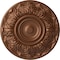 Ekena Millwork Whitman Ceiling Medallion (For Canopies up to 3 3/4"), Hand-Painted Polished Copper, 13"OD x 1 3/8"P CM13WHPOS - alternate 1